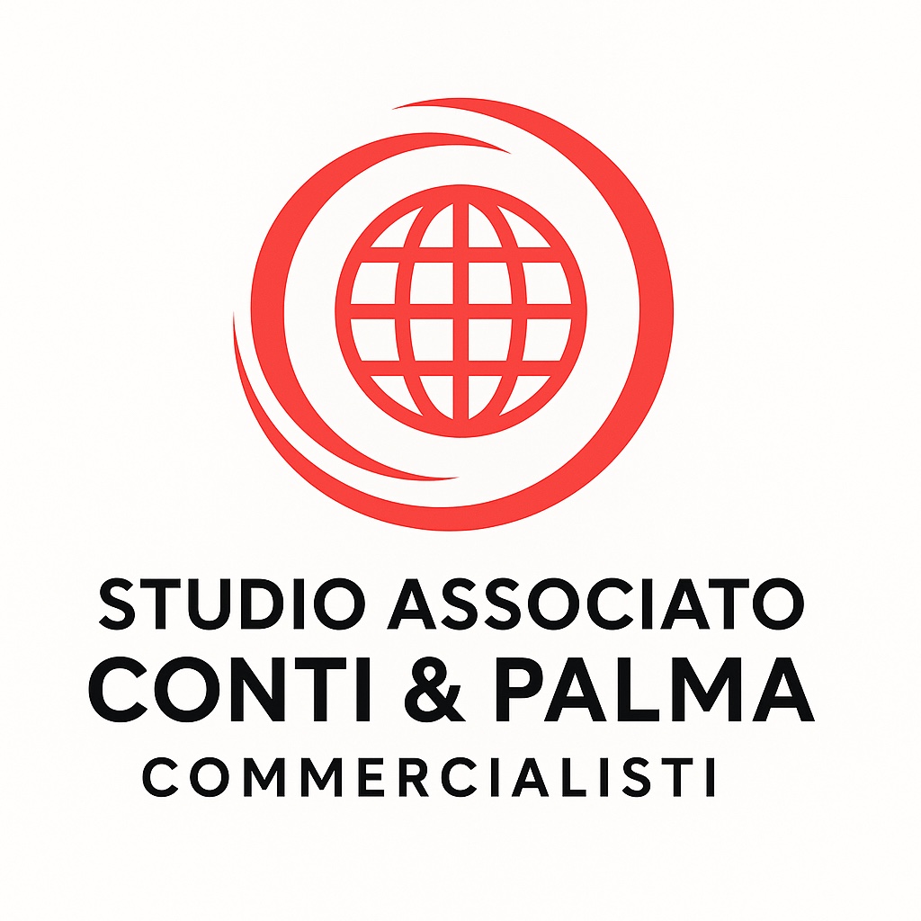 Studio Associato Conti e Palma, Commercialisti: logo con globo rosso